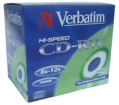 Verbatim Cd-rw 700mb80min 12x 10unidades  Lpi